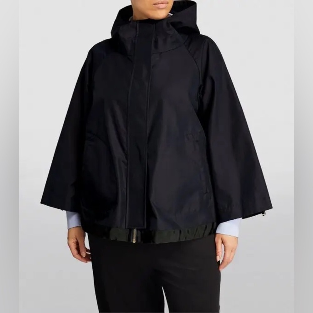 Marina Rinaldi Hooded Zip Up Jacket Black